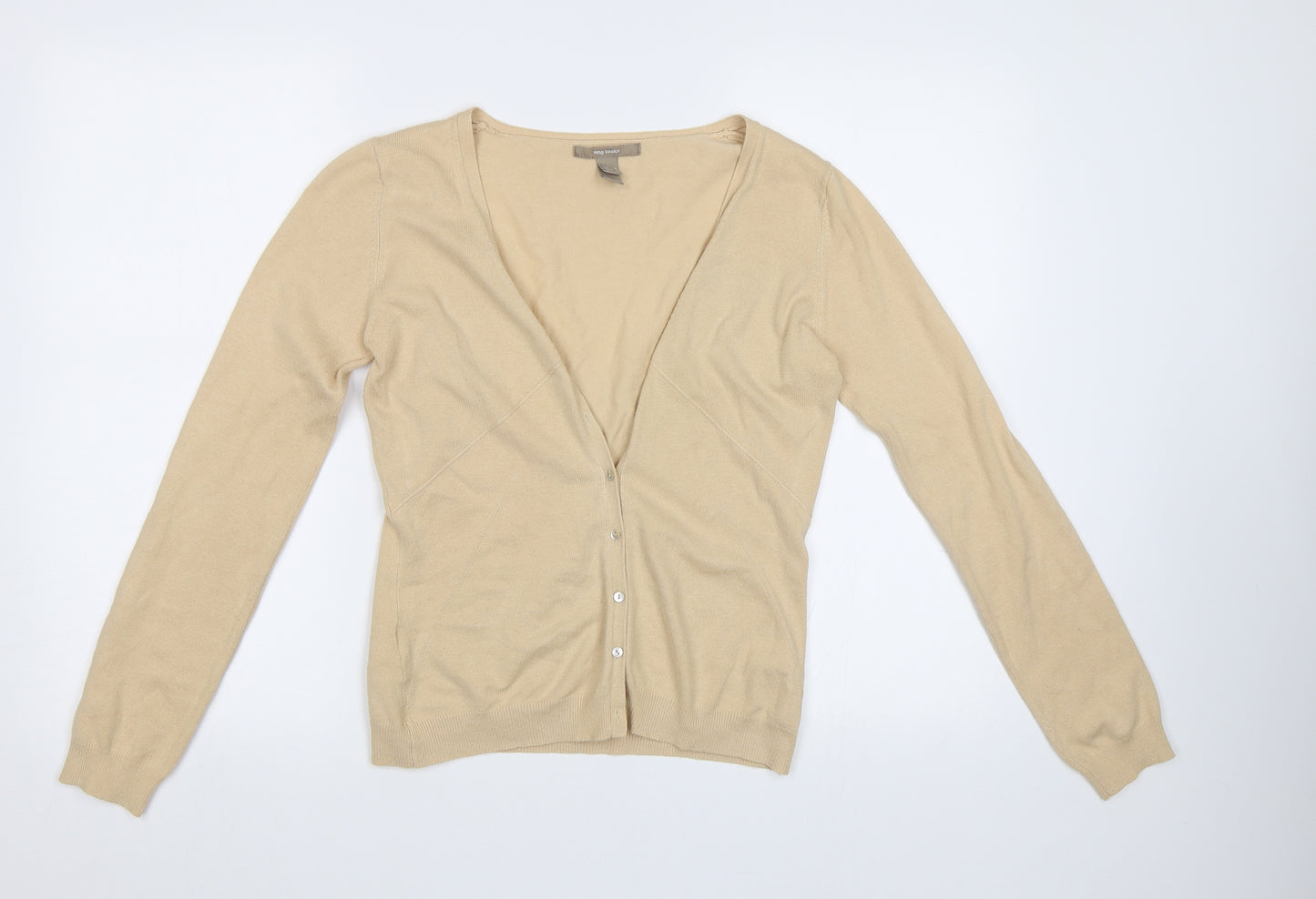 MNG Womens Beige   Cardigan Jumper Size M