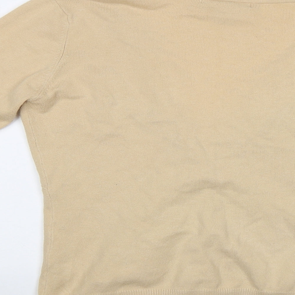 MNG Womens Beige   Cardigan Jumper Size M