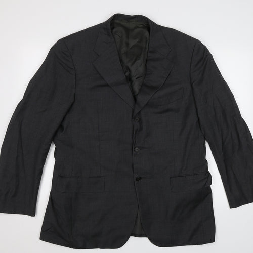Gio Genco Mens Grey   Jacket Blazer Size L