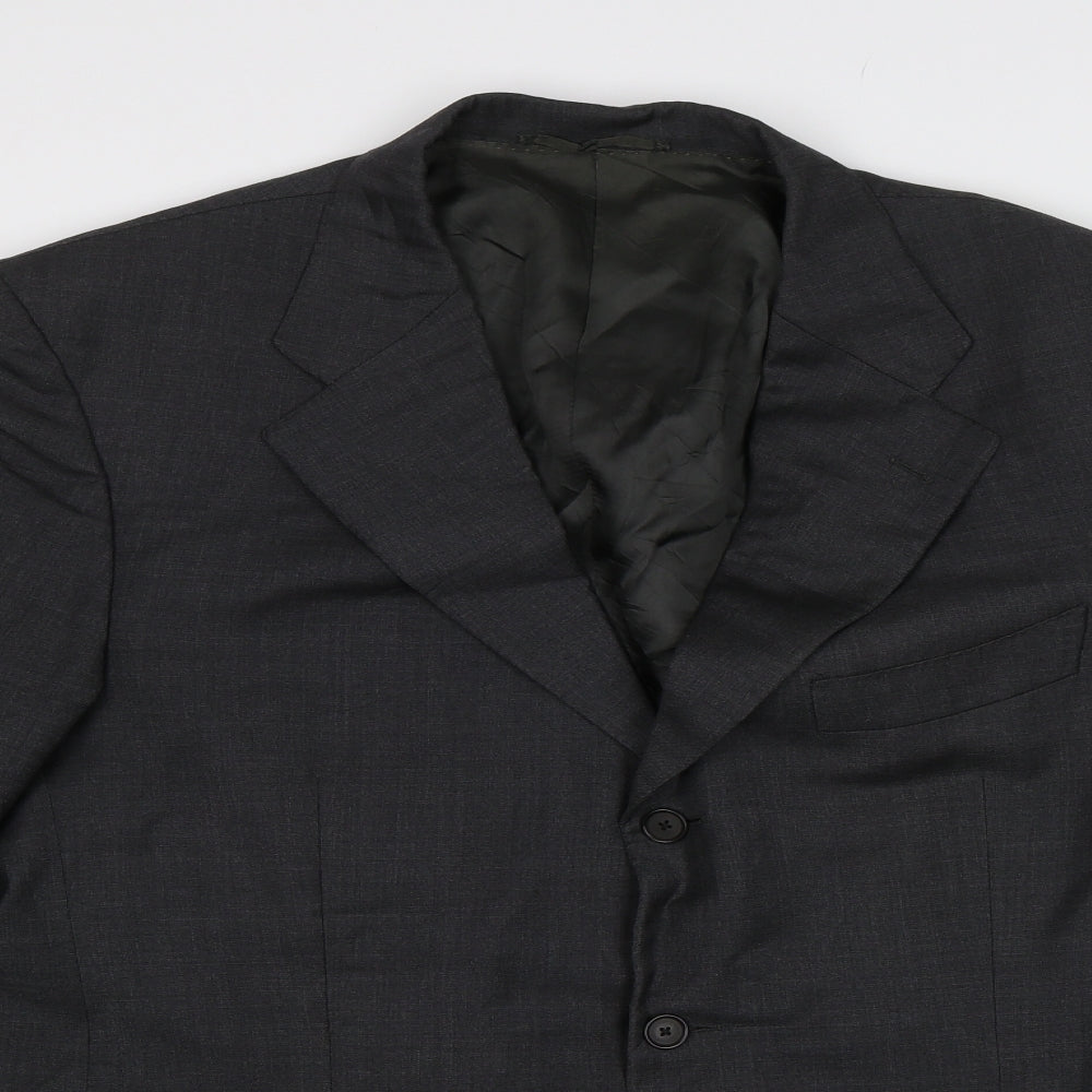 Gio Genco Mens Grey   Jacket Blazer Size L