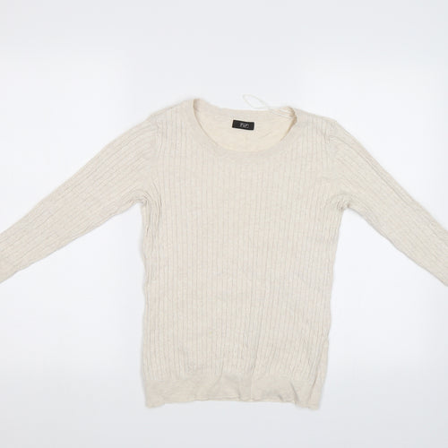 F&F Womens Beige   Pullover Jumper Size 10