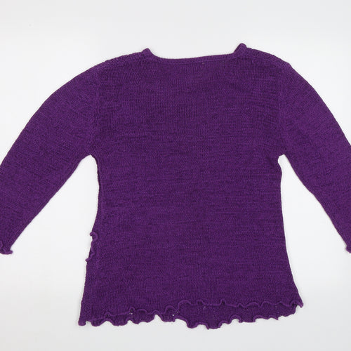 Inspire Collection Womens Purple   Pullover Jumper Size M