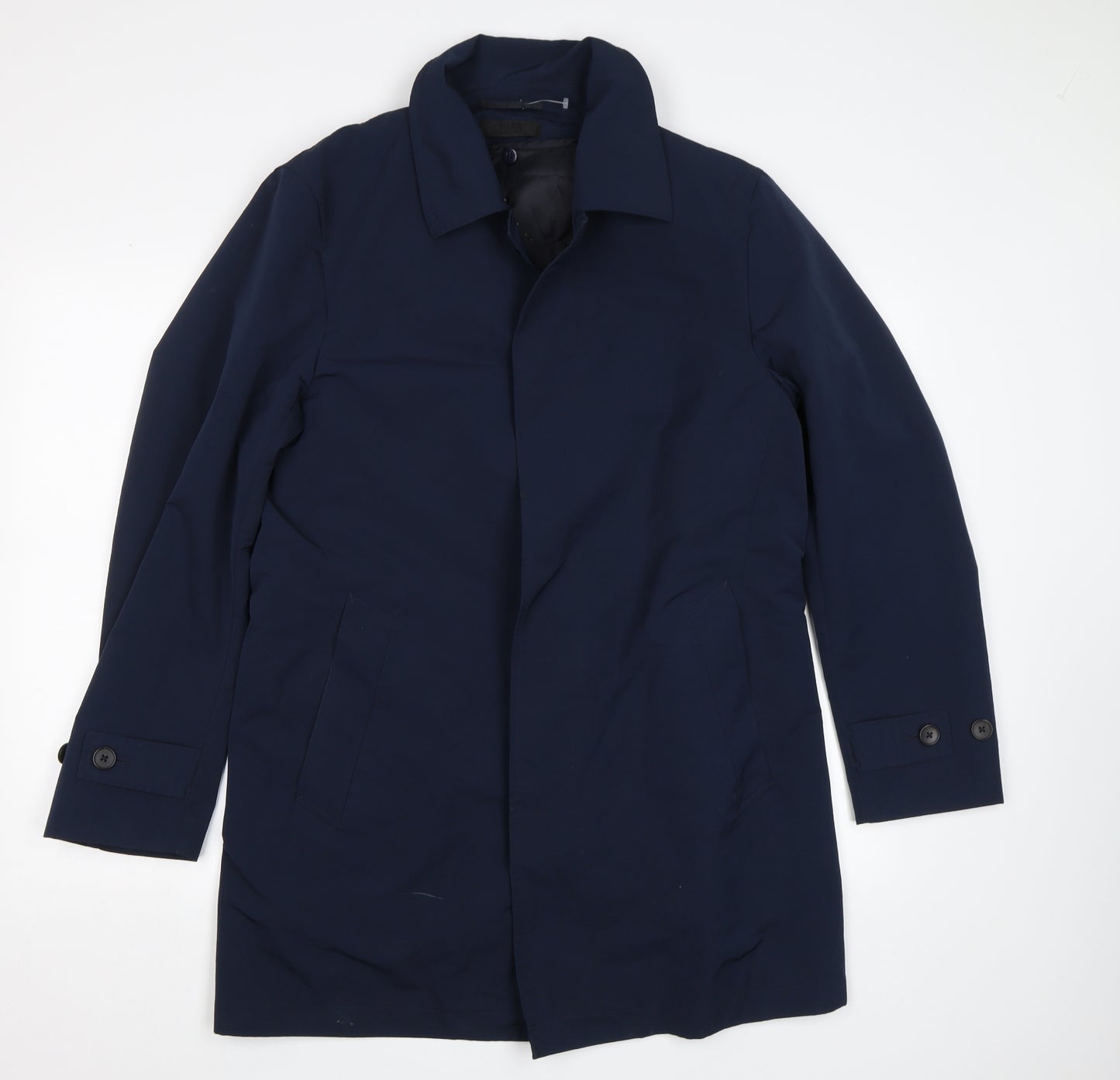 Uniqlo Womens Blue   Overcoat Coat Size L