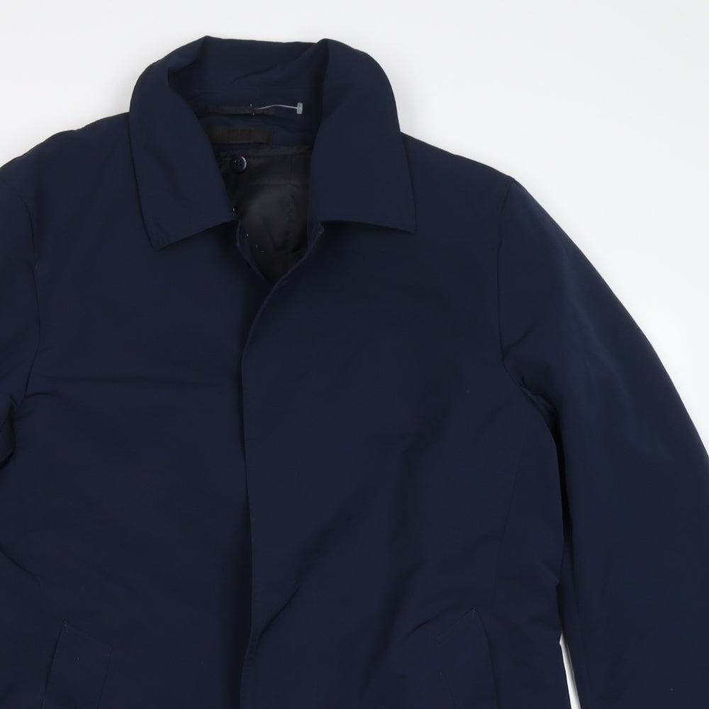 Uniqlo Womens Blue   Overcoat Coat Size L