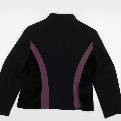 Jacqueline Riu Womens Black   Jacket Blazer Size 12