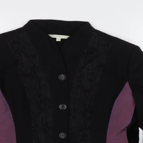 Jacqueline Riu Womens Black   Jacket Blazer Size 12