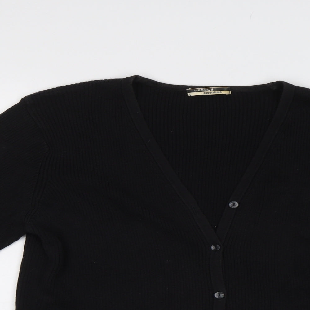 George Womens Black   Cardigan Jumper Size 18