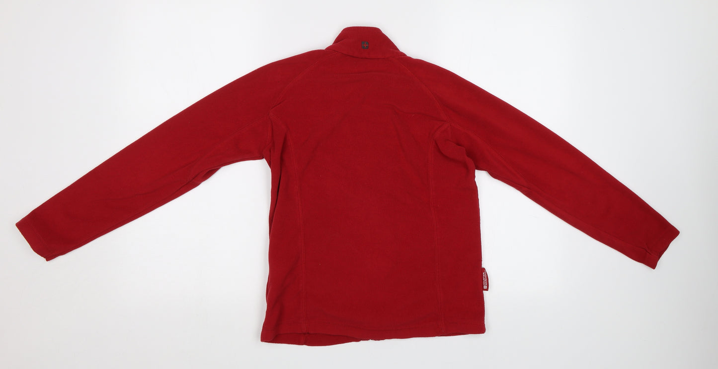Mountain Warehouse Girls Red   Full Zip Sweatshirt Size 11 Years