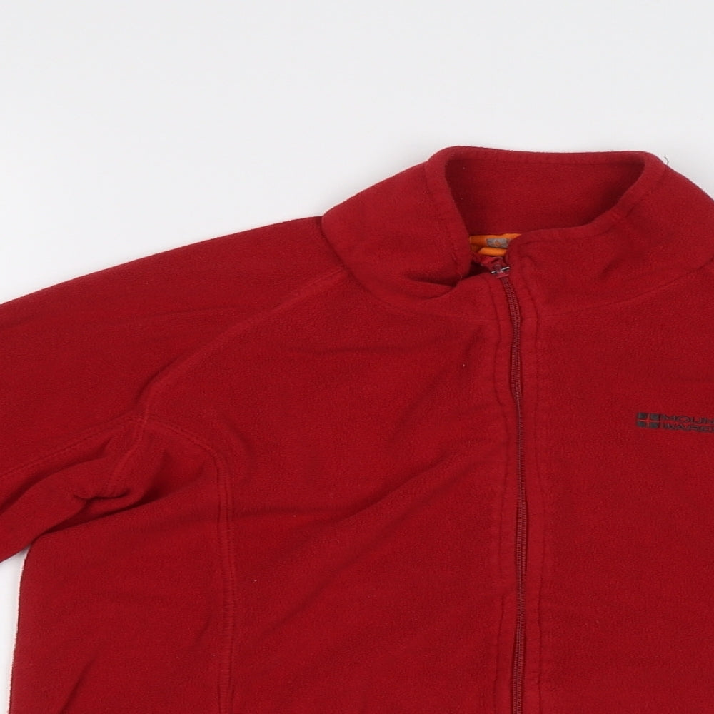 Mountain Warehouse Girls Red   Full Zip Sweatshirt Size 11 Years