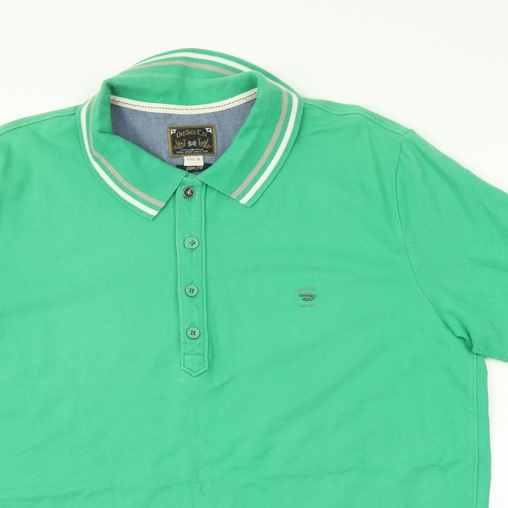 Diesel co Mens Green    Polo Size XL
