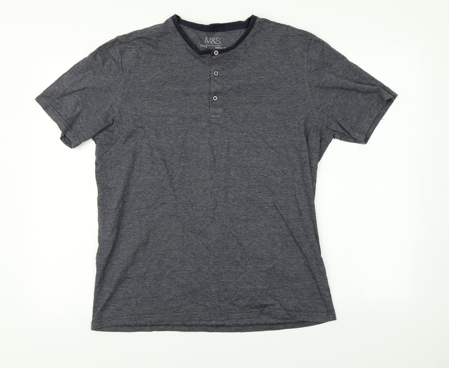 Marks and Spencer Mens Grey    T-Shirt Size L