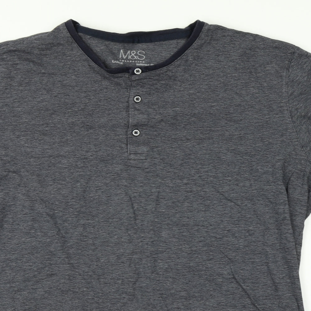 Marks and Spencer Mens Grey    T-Shirt Size L