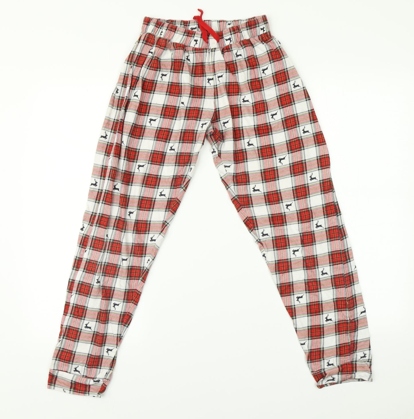 Newlook Girls Multicoloured Check   Pyjama Pants Size M  - Christmas
