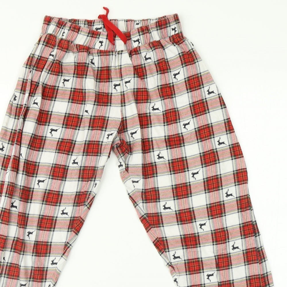 Newlook Girls Multicoloured Check   Pyjama Pants Size M  - Christmas