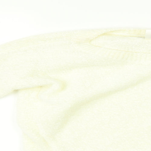 H&M Girls White   Pullover Jumper Size 11-12 Years