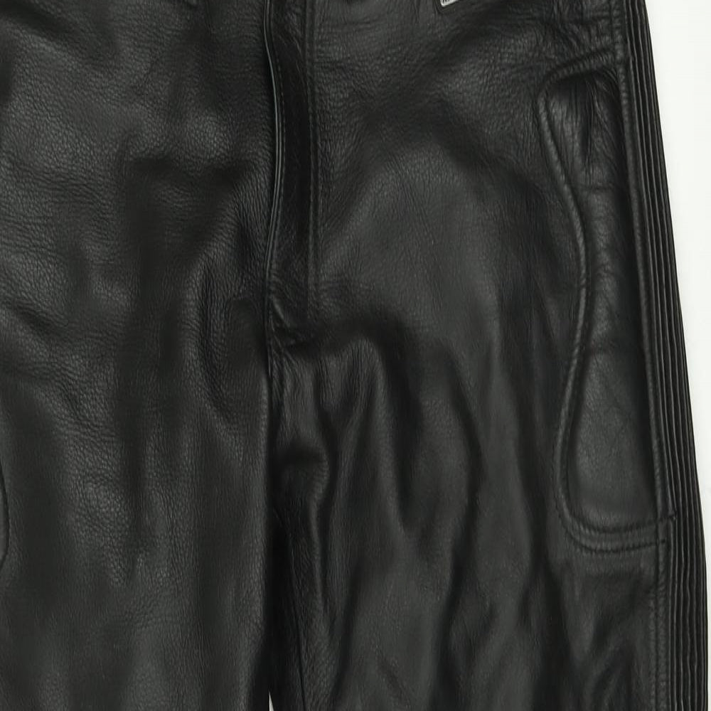 Skintan Mens Black    Trousers Size 36 L29 in - Motorbike trousers, real leather