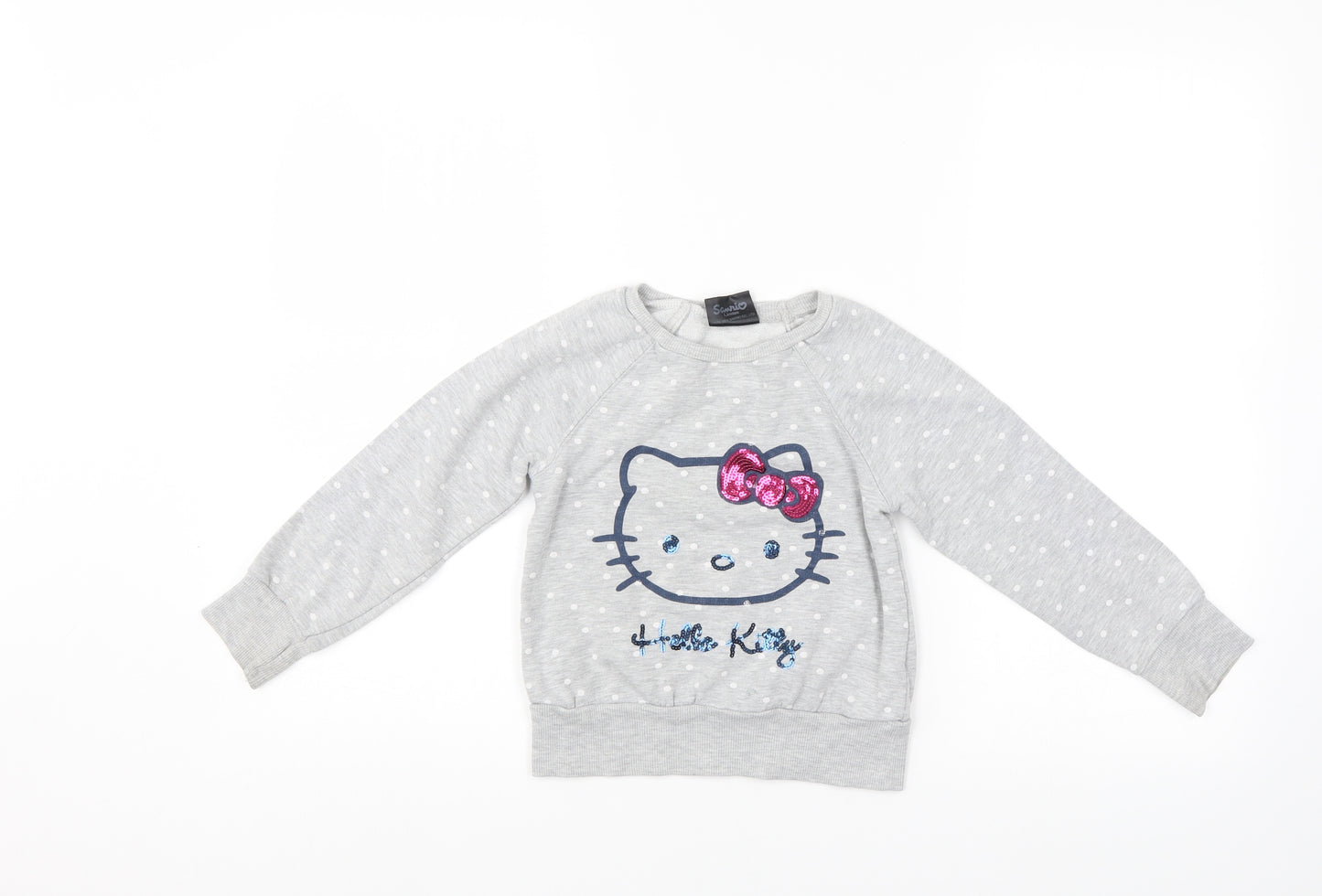 NEXT Girls Grey   Pullover Sweatshirt Size 7 Years
