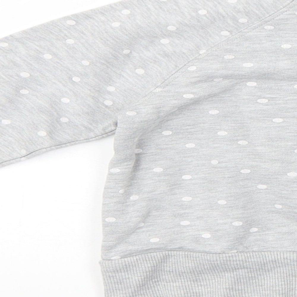 NEXT Girls Grey   Pullover Sweatshirt Size 7 Years