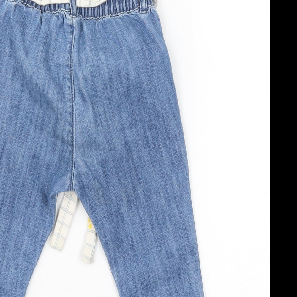 M&S Boys Blue  Denim  Jeans Size 6-9 Months