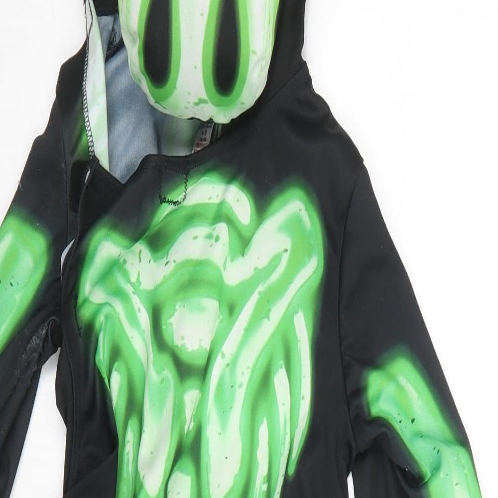 Hallow Scream Boys Black    Bodysuit Size 4-5 Years  - Halloween