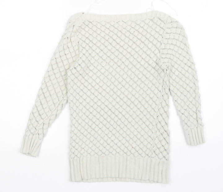 Monsoon Womens Beige Pullover Jumper Size 10