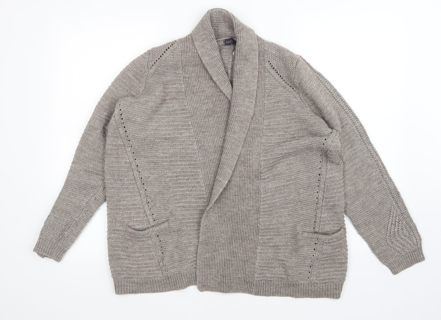 M&s Womens Brown   Cardigan Jumper Size 16
