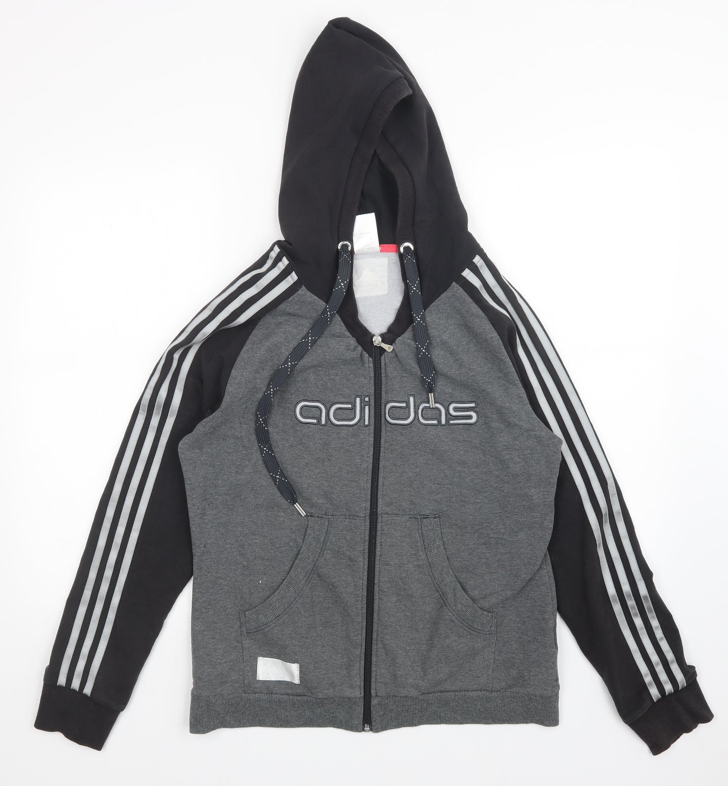 adidas Womens Grey   Full Zip Hoodie Size 16