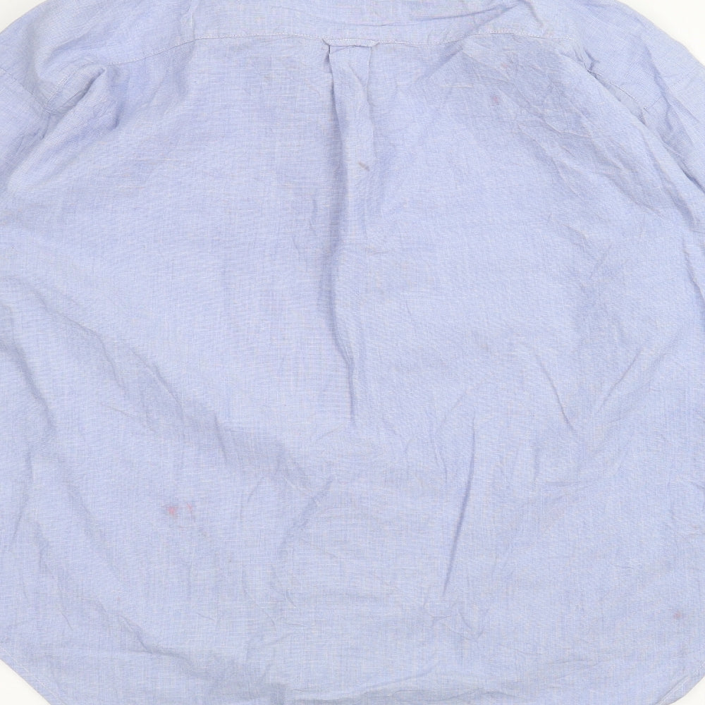 NEXT Womens Blue   Basic Button-Up Size 14
