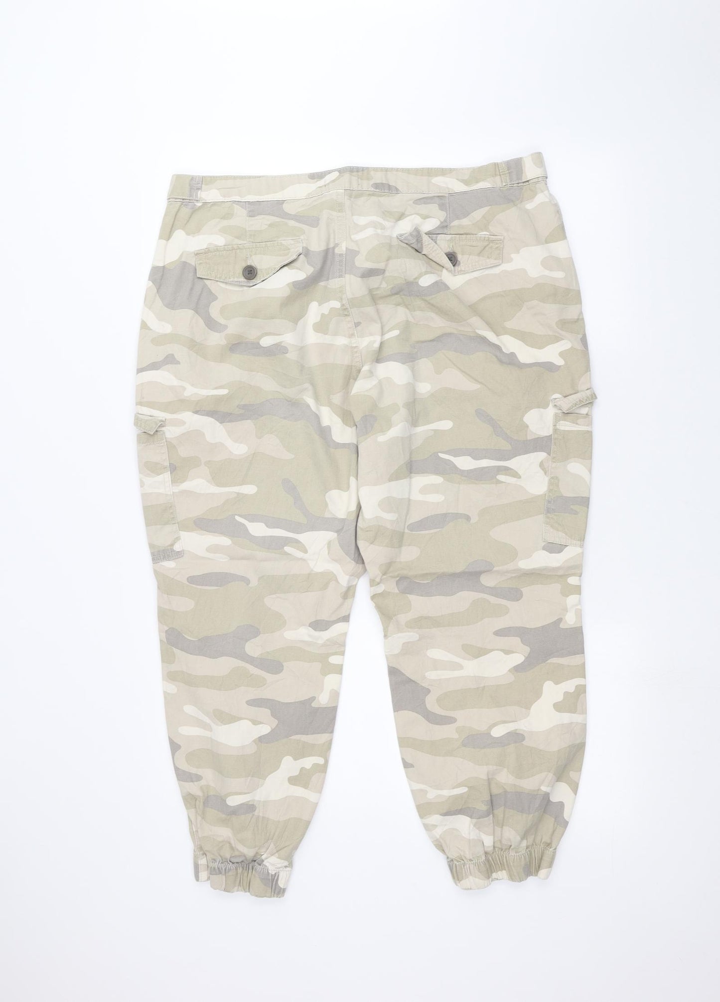Primark Womens Green Camouflage  Cargo Shorts Size 18