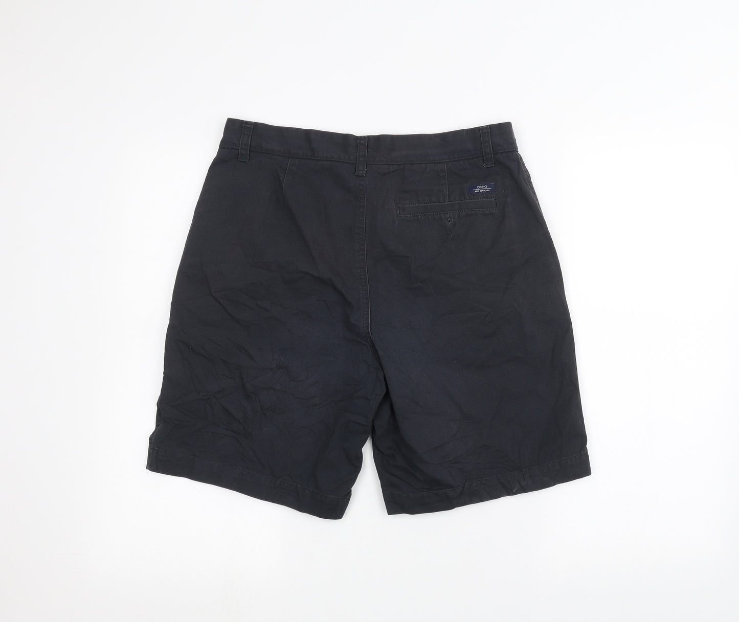 Marks and Spencer Mens Blue   Chino Shorts Size M