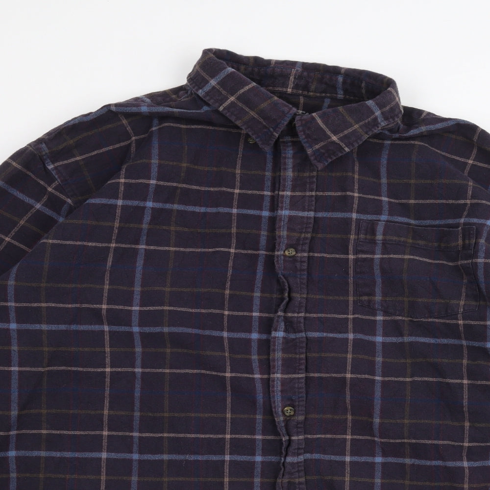 Easy Mens Purple    Dress Shirt Size 2XL