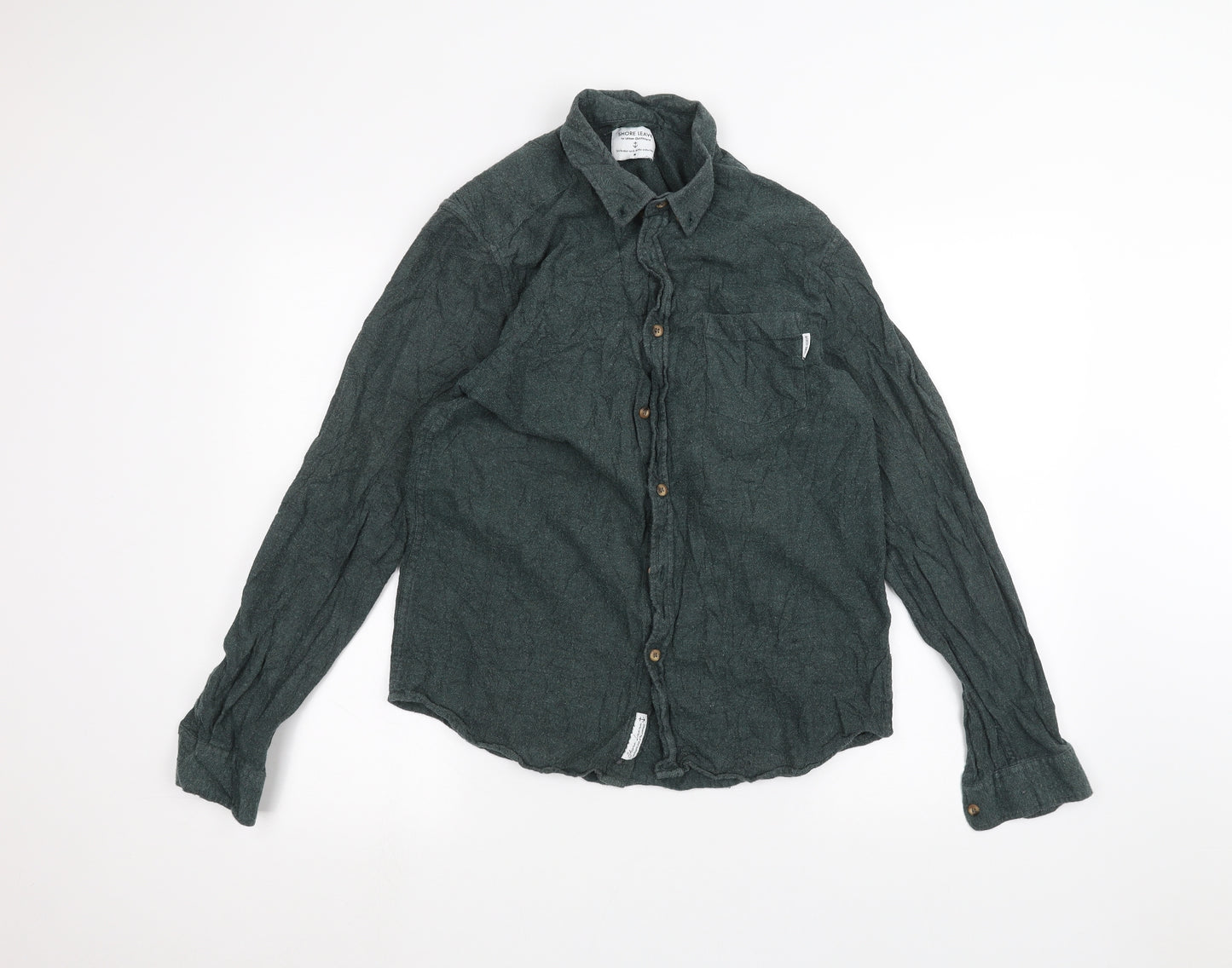 Shore Leave Mens Green    Dress Shirt Size M