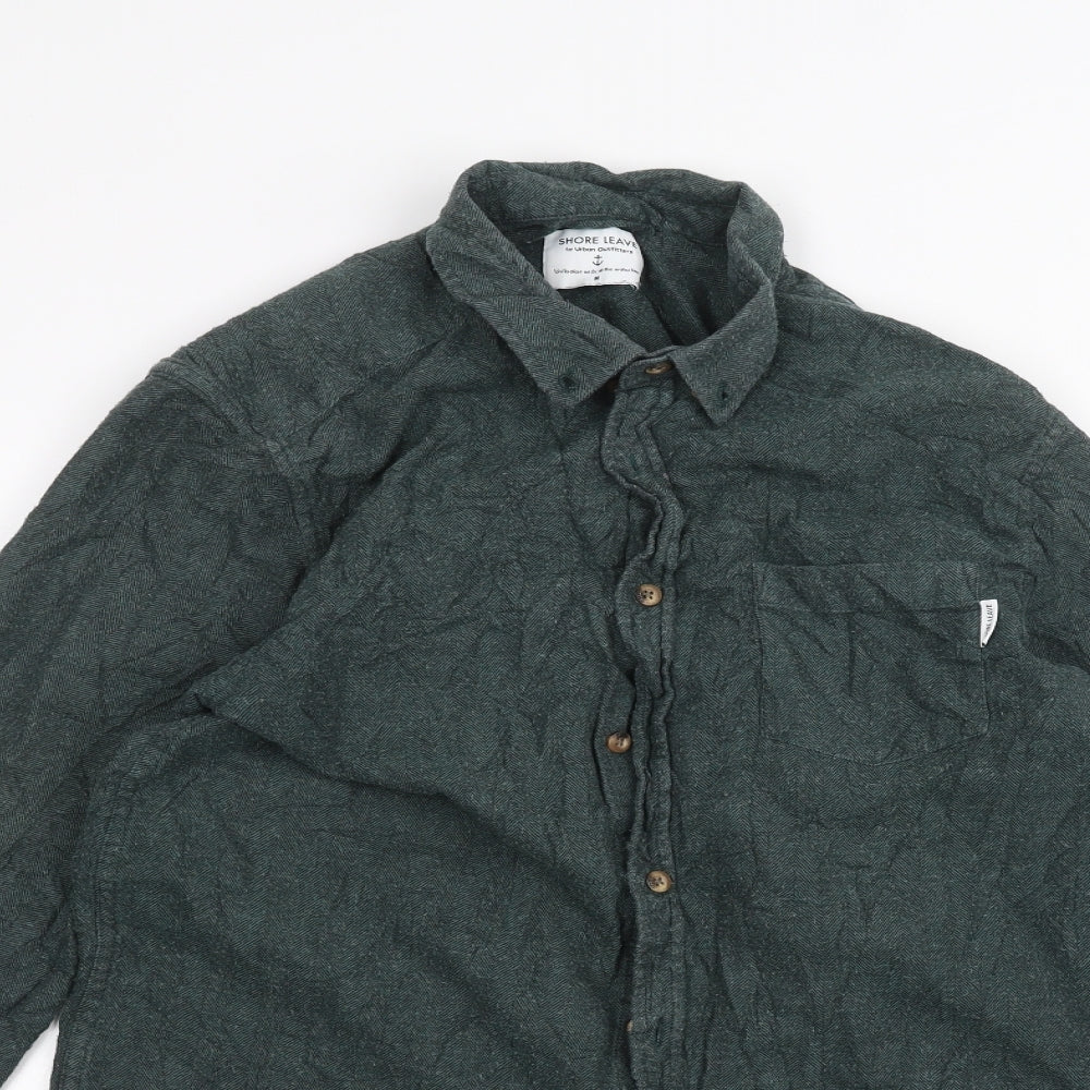 Shore Leave Mens Green    Dress Shirt Size M