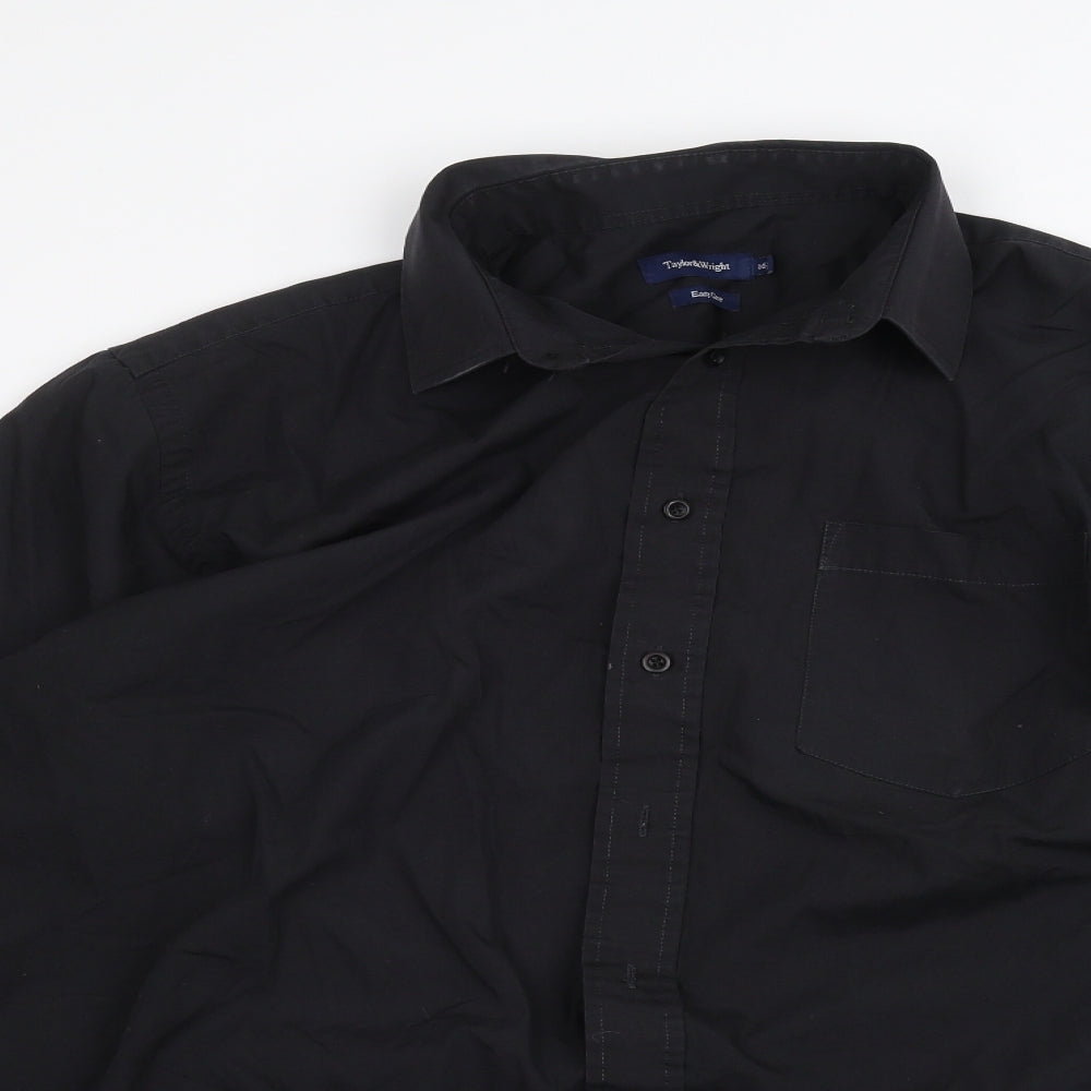 Taylor & Wright Mens Black    Dress Shirt Size 16.5