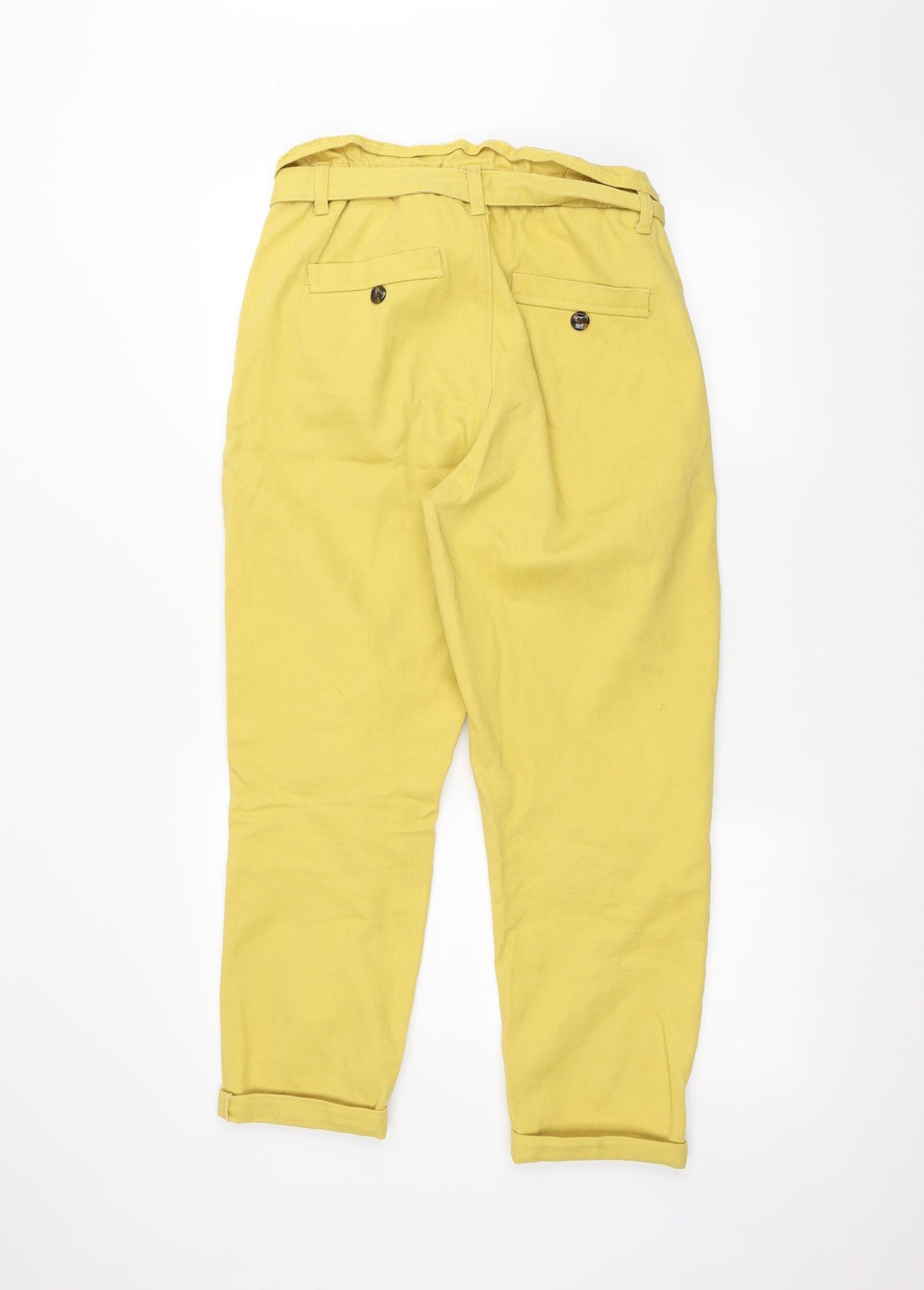Denim & Co. Womens Yellow   Straight Jeans Size 10 L24 in