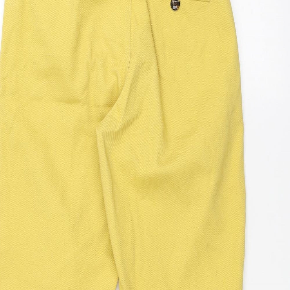 Denim & Co. Womens Yellow   Straight Jeans Size 10 L24 in