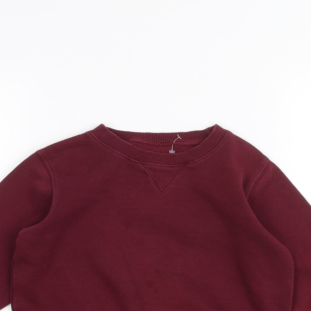 school wear Boys Red   Pullover Jumper Size 5 Years