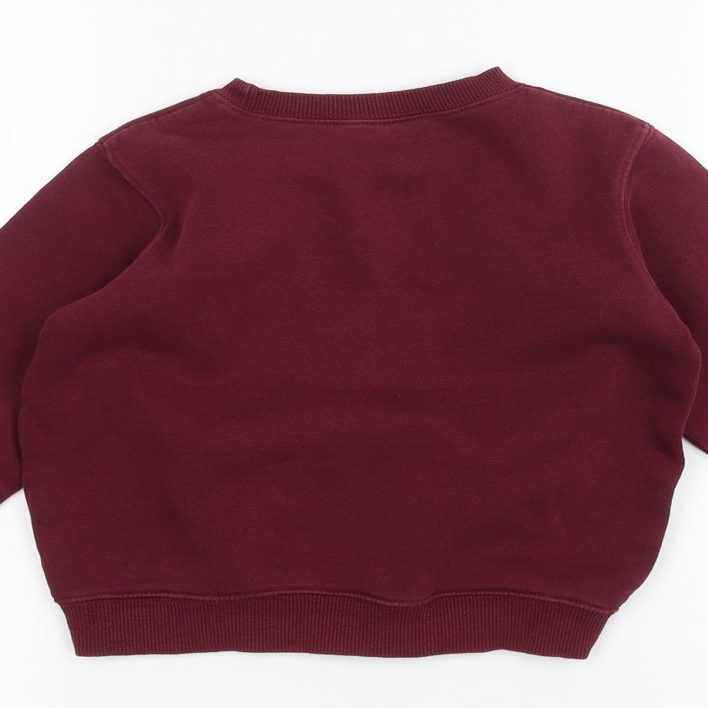 school wear Boys Red   Pullover Jumper Size 5 Years