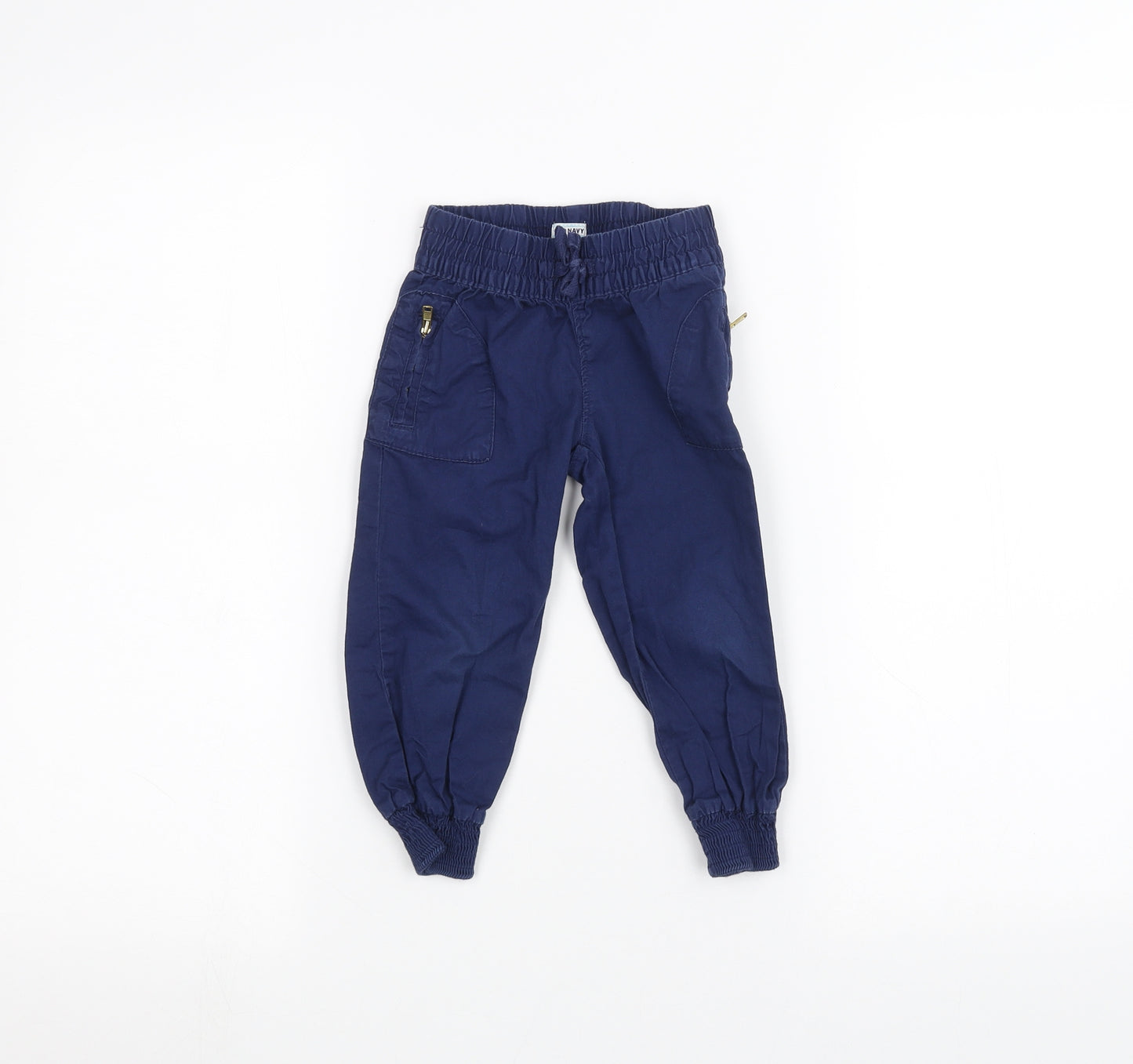 Old Navy Boys Blue   Cargo Trousers Size 2 Years