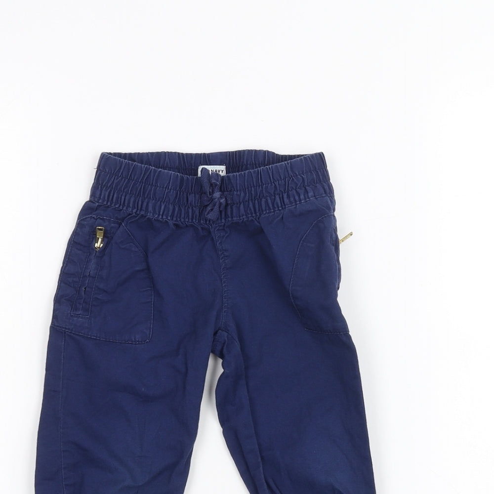 Old Navy Boys Blue   Cargo Trousers Size 2 Years