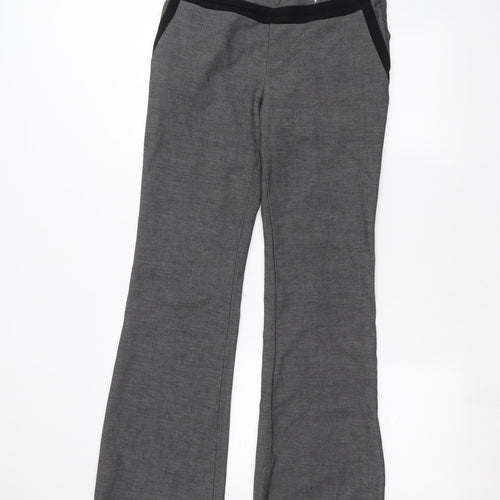 H&M Womens Black   Trousers  Size 8 L28 in