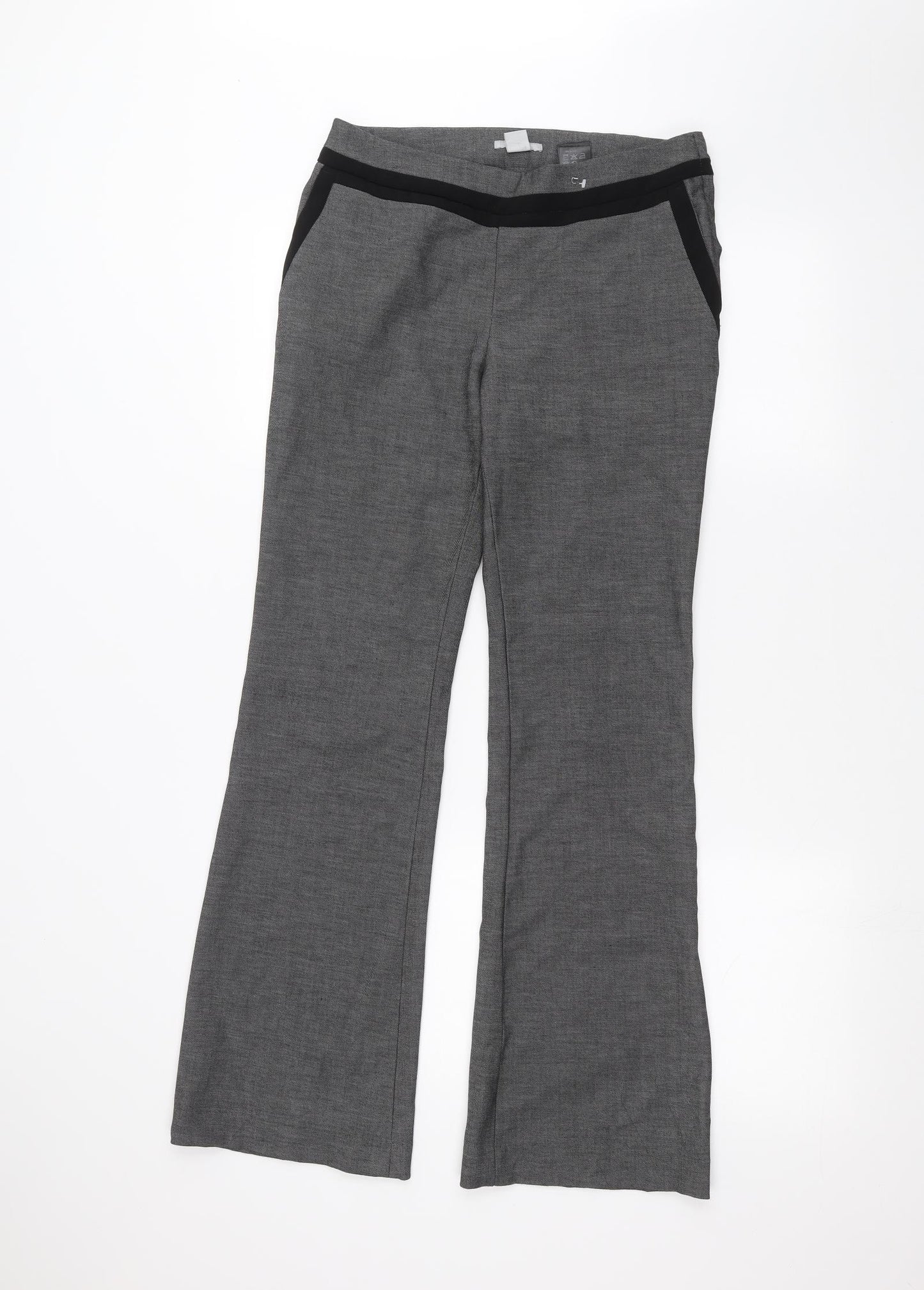H&M Womens Black   Trousers  Size 8 L28 in