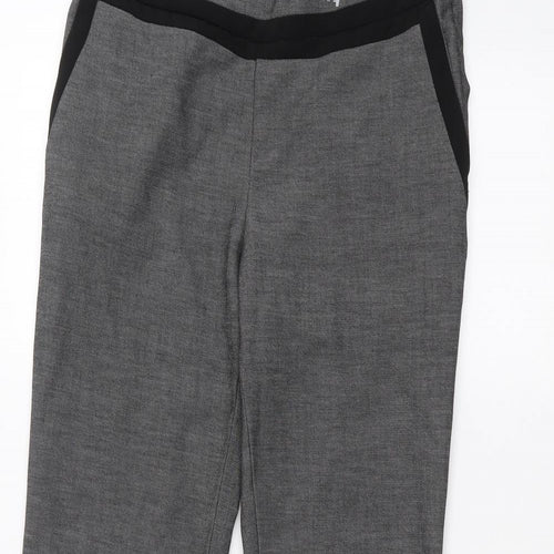 H&M Womens Black   Trousers  Size 8 L28 in