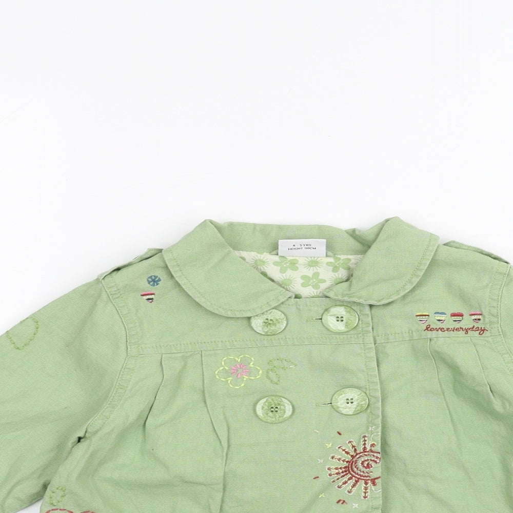 NEXT Girls Green   Jacket  Size 4-5 Years