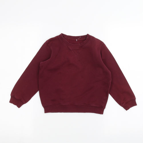 school wear Boys Red   Pullover Jumper Size 5 Years