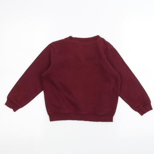 school wear Boys Red   Pullover Jumper Size 5 Years