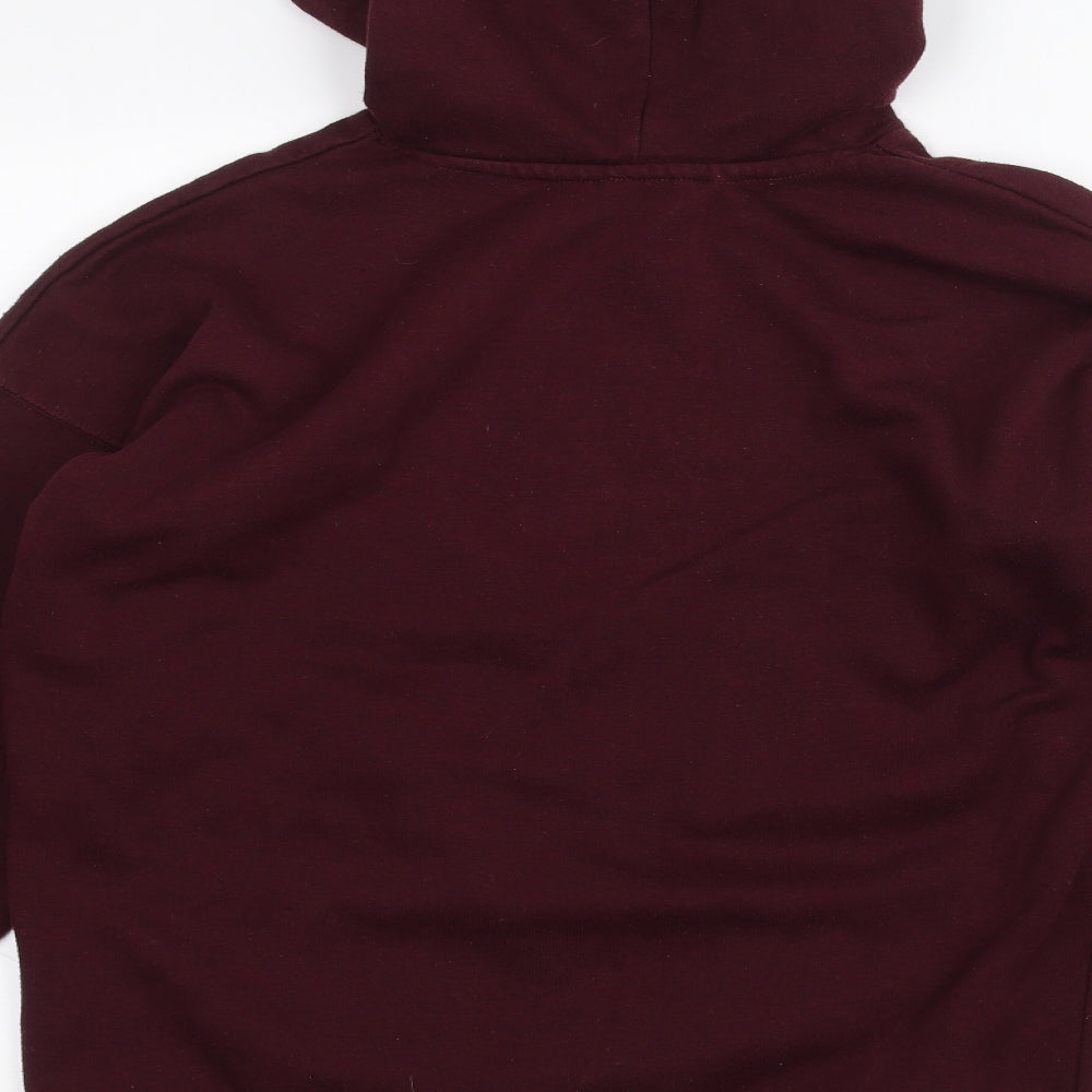 New Look Womens Red   Pullover Hoodie Size M