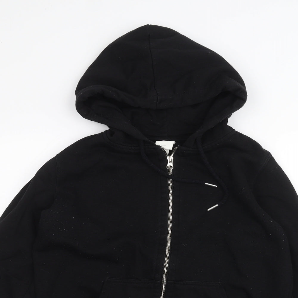 H&M Womens Black   Full Zip Hoodie Size XS