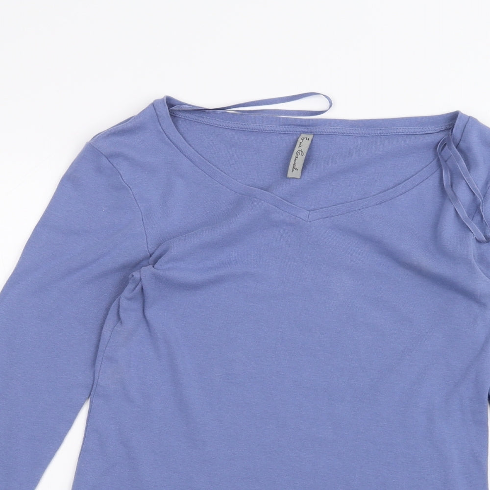 E-vie Womens Blue   Basic T-Shirt Size 12