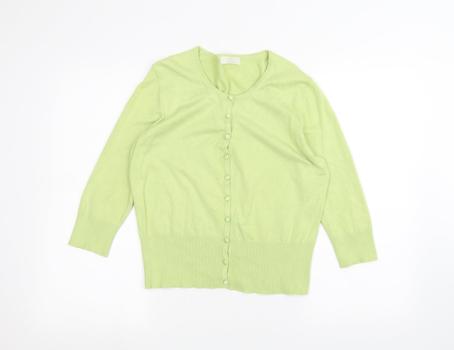 Marks and Spencer Womens Green   Cardigan Jumper Size 16